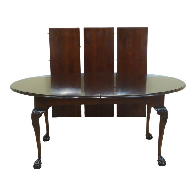 Statton Old Towne Cherry Ball & Claw Dining Table Chairish