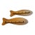 Pair of Wooden Fish Wall Hanging Hangers For Sale