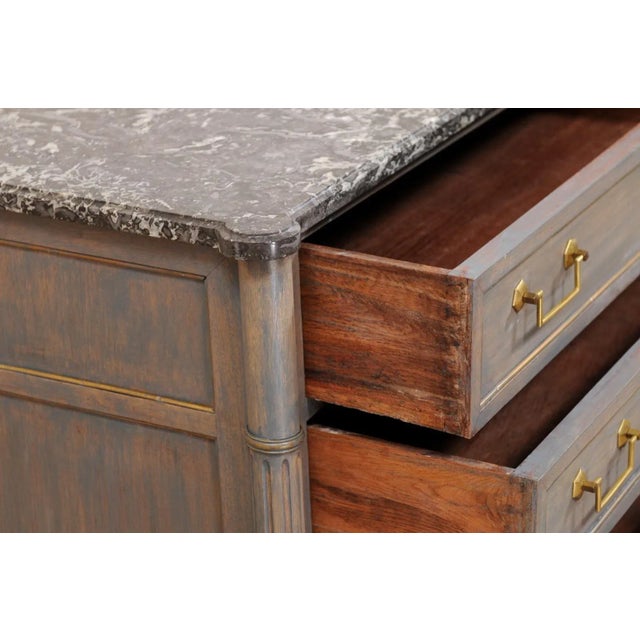 Early 19th C. French Marble Top Commode For Sale - Image 12 of 13