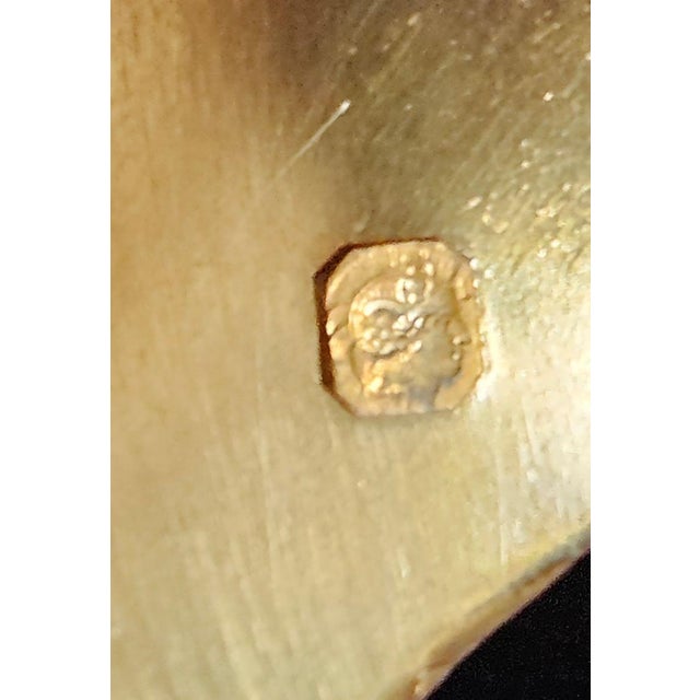 Antique French Minerva and Vermeil Silver Teaspoons by Henri Soufflot, Paris, France, 1890s, Set of 6 For Sale - Image 3 of 10