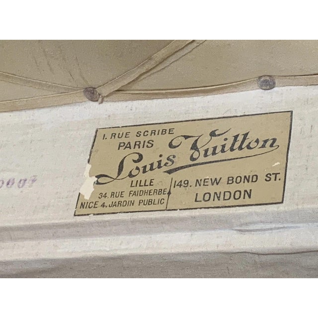 Antique Louis Vuitton Monogram Canvas Steamer Trunk (Circa 1900) For Sale - Image 12 of 18