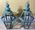 Exquisite Pair of Vintage Solid Copper & Brass Verdigris Lanterns For Sale - Image 10 of 14