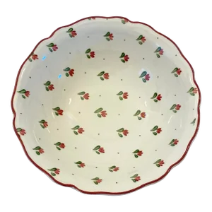 1980s Johnson Brothers Bonjour Ironstone Round Vegetable Serving Bowl