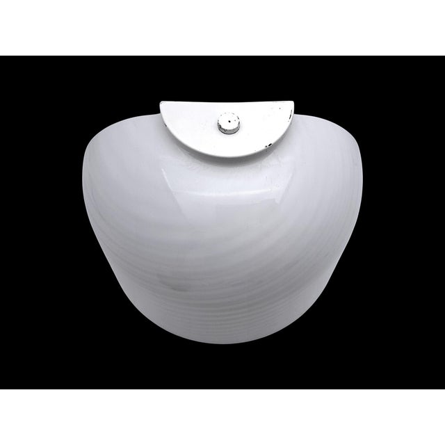 1980s De Majo Murano Swirl Glass Wall Lamp, 1980s For Sale - Image 5 of 11