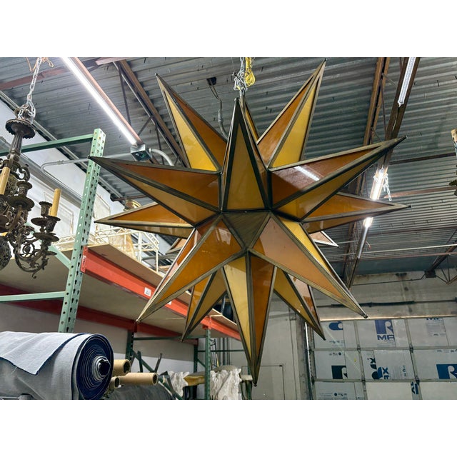 Gaetano Sciolari Late 20th Century Monumental Star Shaped Chandelier For Sale - Image 4 of 8