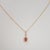 Aaa Padparadscha Sapphire Pendant With Natural Diamonds: Solid 14k Gold, 6x4mm For Sale - Image 4 of 7