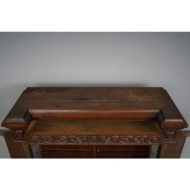 Historicist Oak Display Cabinet, Late 19th Century For Sale - Image 18 of 18