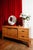 Vintage Oak Sideboard with Circular Mirror, 1960s For Sale - Image 4 of 12