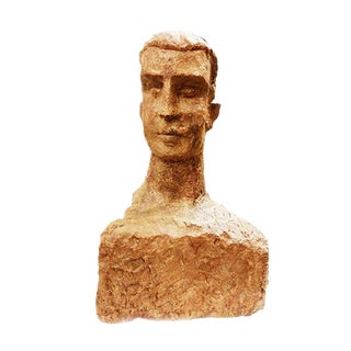 Toni Boni, Virile Bust, 1957, Terracotta Sculpture For Sale
