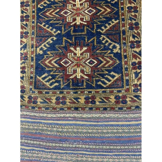 Tribal Handwoven Ghochan Tribal Area Rug For Sale - Image 3 of 9
