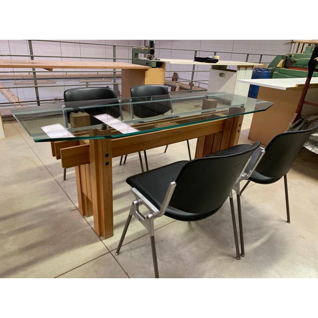 Cangrande Table by Franco Poli for Bernini, 1970s, in Flawless conditions. Designed 1970 to 1979 This piece has an...