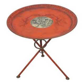 Iron Side Table, 1940s For Sale