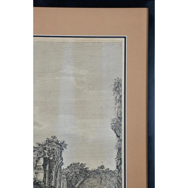 Luigi Rossini 19th Century Etching of the Ancient Caracalla Baths in Rome by Luigi Rossini , 1823 For Sale In San Francisco - Image 6 of 7