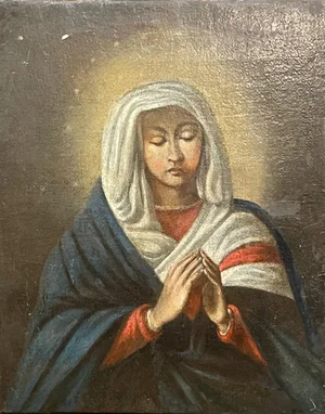 Madonna in Prayer, 17th Century, Oil on Canvas