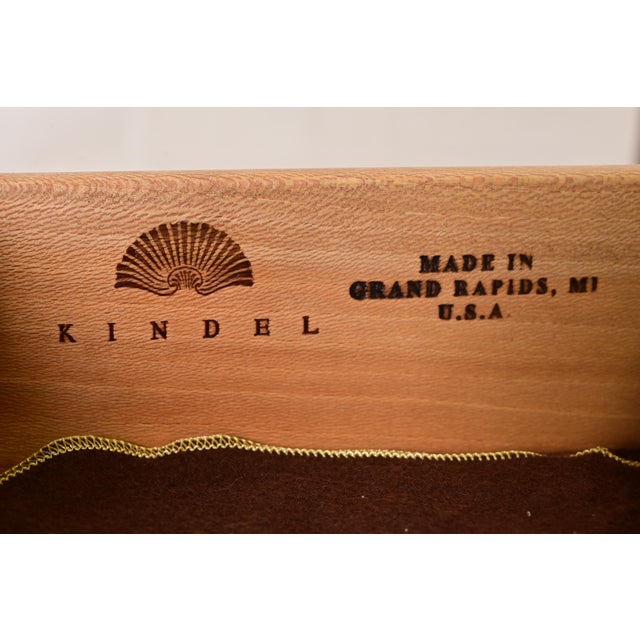 Kindel Furniture Federal Inlaid Flame Mahogany Bow Front Sideboard Credenza For Sale - Image 10 of 16