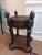 Wood Vintage Maitland Smith African Queen Collectors Accent Table. For Sale - Image 7 of 12