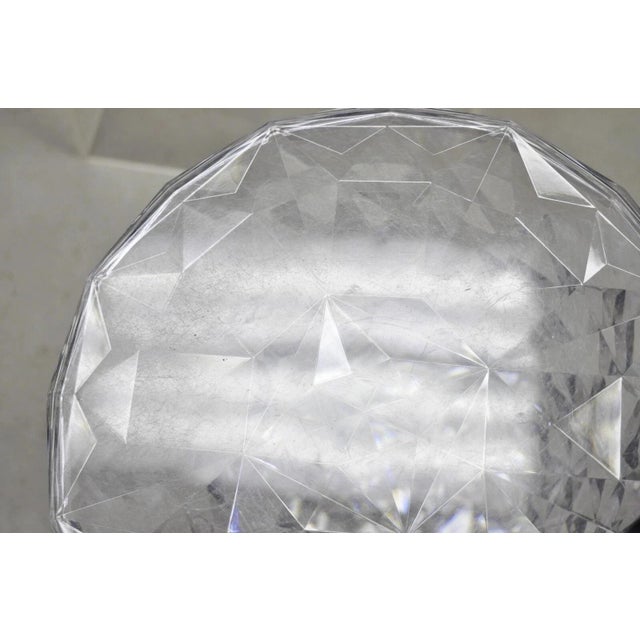 White Marcel Wanders for Kartell Italy Clear Pmma Hourglass "Stone" Stool - A Pair For Sale - Image 8 of 10