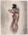 Louis icart (1888 - 1950) highly swollen areola (aréole très renflée) from "the life of breasts" original colour etching...