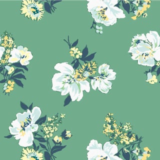 Swans Island Jade Green Wallpaper Sample For Sale