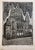 Dora Szampanier, Berlin Germany Jewish Memorial Etching Destroyed Synagogue Folk Art Judaica For Sale