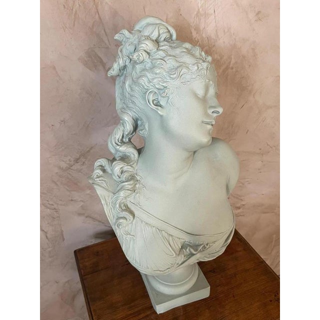 Antique Woman Bust in Terracotta, 1850s For Sale - Image 9 of 18