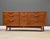 Lane Furniture 1960s Refinished 66” Lane Perception Walnut Dresser For Sale - Image 4 of 10