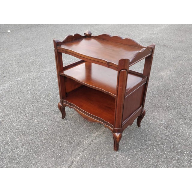 Mid 20th Century Vintage French Provincial Cherrywood Side Table For Sale - Image 11 of 11