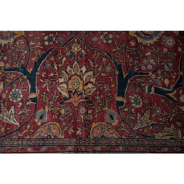 Old New House Antique Fine Tabriz Carpet - 6'10" x 10'5" For Sale - Image 4 of 12