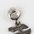 Zoe Coste Silvered Metal and Enamel Dangle Pierced Earrings For Sale In Atlanta - Image 6 of 7