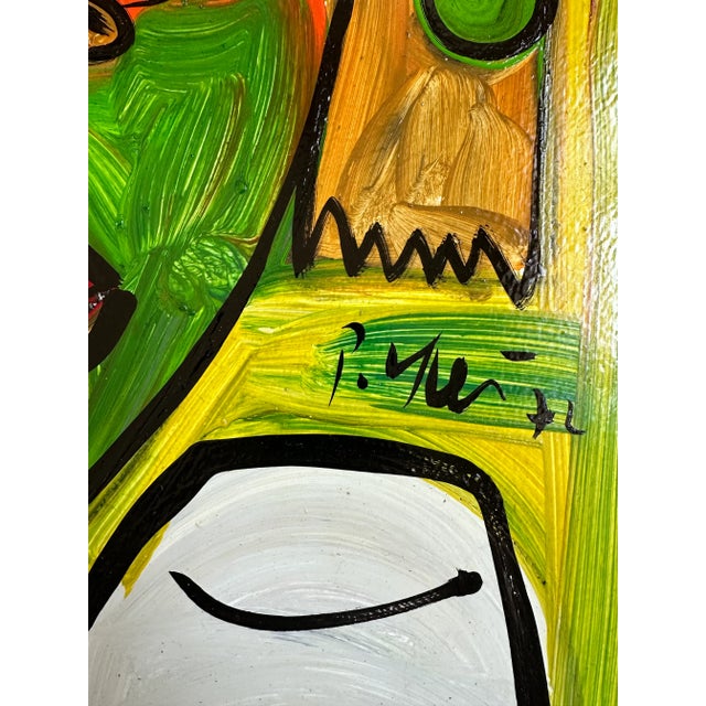 Abstract Picasso Style Painting, Peter Keil, 1972 For Sale - Image 3 of 9