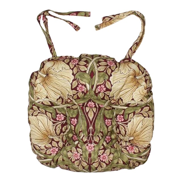 William Morris Pimpernel Aubergine Seat Pad For Sale