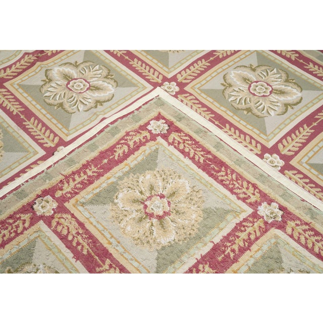 Textile French Aubusson Design Rug 9' X 12' For Sale - Image 7 of 10