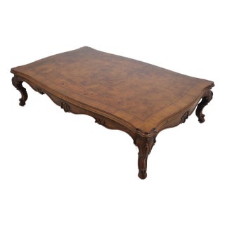 Karges Large French Louis XV Walnut Coffee Cocktail Table For Sale