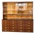 Mid-Century Modern German Apothecary Cabinet in Mahogany, Formica & Brass, 1950s For Sale