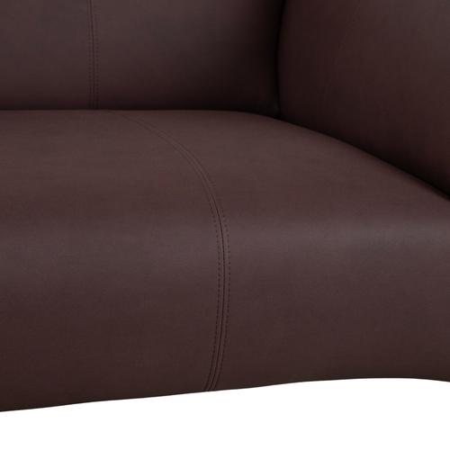 Modern Model 322 2-Seater Sofa in Mocha Brown Vegan Leather from Rolf Benz For Sale - Image 3 of 10