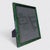 Faux Malachite Green Lacquered Picture Frame with Black Outer Edging Holds an 8" x 10" Photo Thickness of Frame is .5"