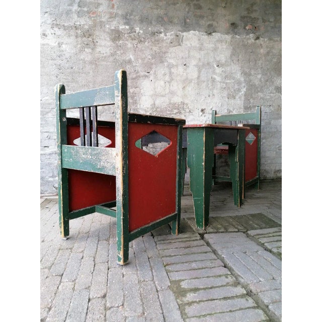 Dutch Childrens Chairs by Egbert Reitsma, 1920s, Set of 3 For Sale - Image 4 of 13