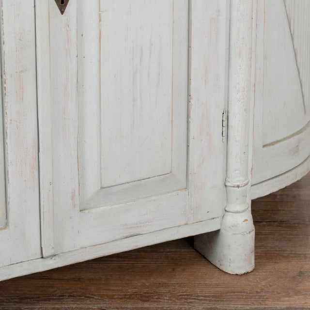 Gray Gustavian Pine Sideboard Buffet, Sweden Circa 1860-80 For Sale - Image 9 of 11