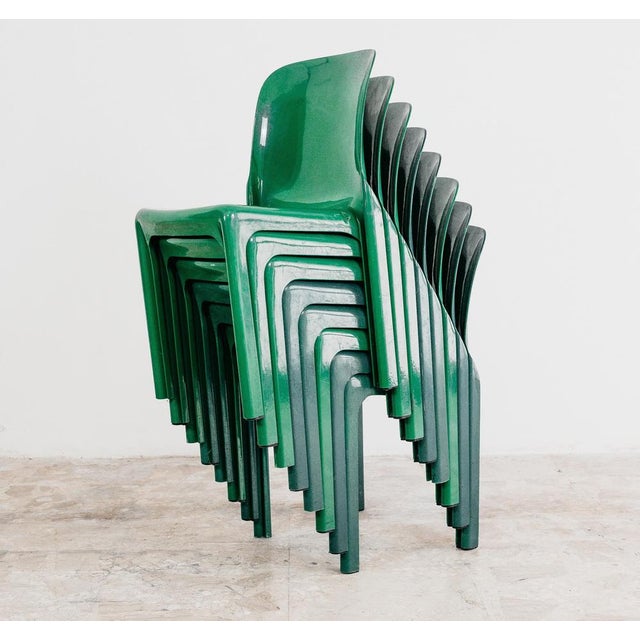 Selene Chairs by Vico Magistretti for Artemide, 1960s, Set of 8 For Sale - Image 12 of 18