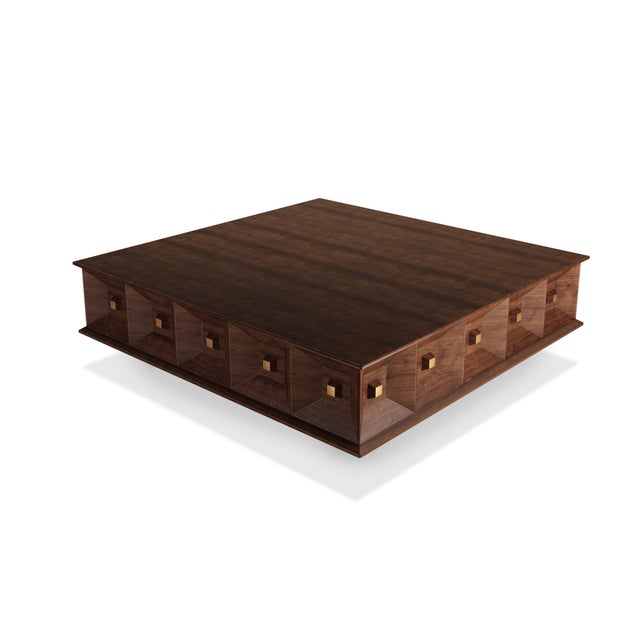 Contemporary Smith Center Table by Wood Tailors Club For Sale - Image 3 of 7