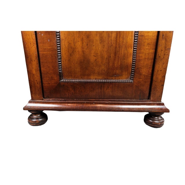 Late Dark Polished Mahogany Empire Tall Cabinet For Sale - Image 10 of 13