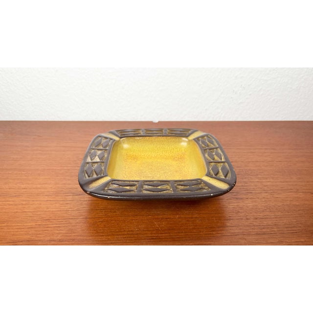 Mid-Century Modern Yellow Danish Studio Pottery Ashtray Bowl from Frank Keramik, 1960s For Sale - Image 18 of 18