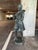 Traditional Metropoliton Galleries Attributed Life Size Bronze Garden Statuary of Mozart For Sale - Image 3 of 16