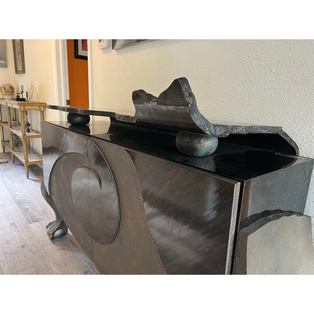 Brutalist Custom Gurami Sculptural Biomorphic Brutalist Credenza / Sideboard - A One-of-a-Kind Masterpiece For Sale - Image 3 of 11