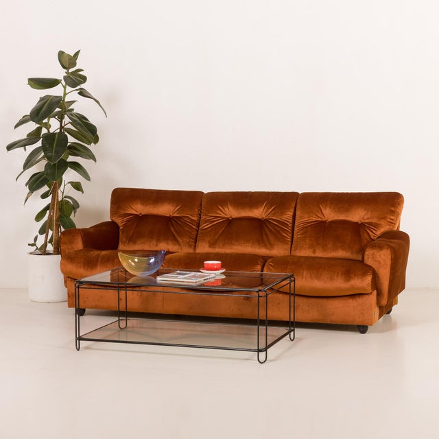 Vintage Italian Three-Seater Sofa from Brusnelli, 1970s For Sale - Image 10 of 15