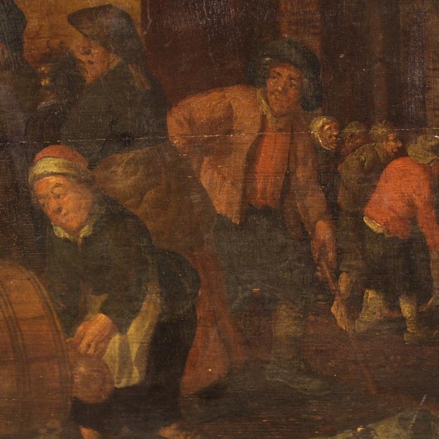 Droochsloot, Flemish Scene, 1646, Oil on Panel, Framed For Sale - Image 10 of 16