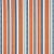 Sample - Schumacher Zuni Stripe Fabric in Blue & Orange For Sale