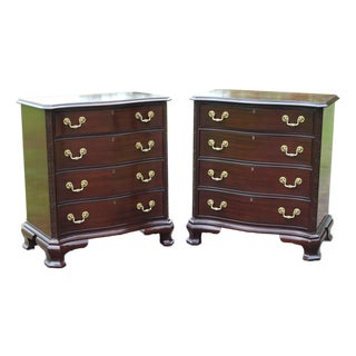 Councill Furniture Mahogany Nightstands—A Pair For Sale
