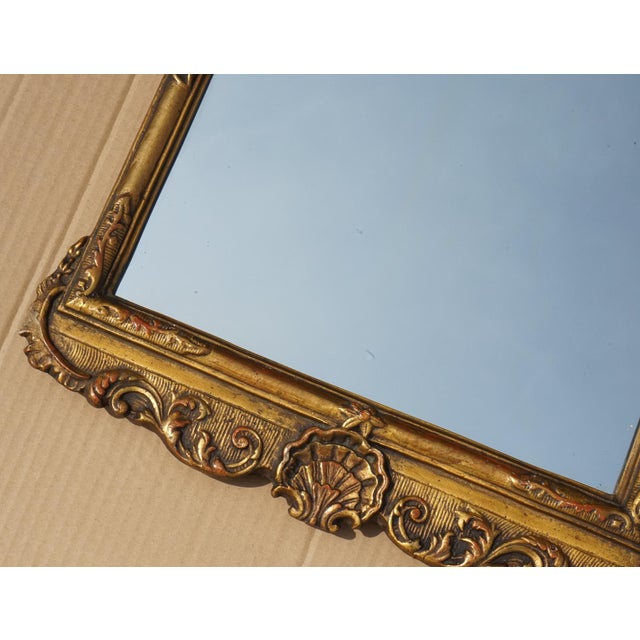 Antique George III Chippendale Style Gilt Wall Mirror For Sale - Image 6 of 9