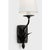 Amalfi 15" Sconce in Waxed Black with Linen Shade Designer: Chapman & Myers Finish: Waxed Black Height: 15.25" Width: 5"...
